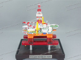 1:700 Semi-Sub Oil Drilling Platform Model|Work Island Model
