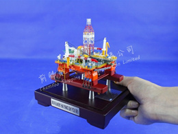 1:1000 Semi-Sub Oil Drilling Platform Model|Work Island Model