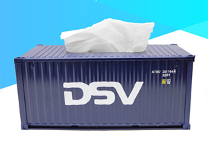 新品1:25 DSV得斯威集装箱模型抽纸盒