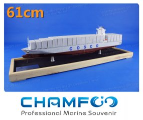 61cm COSCO OCEANIA Diecast Alloy Container Ship Model